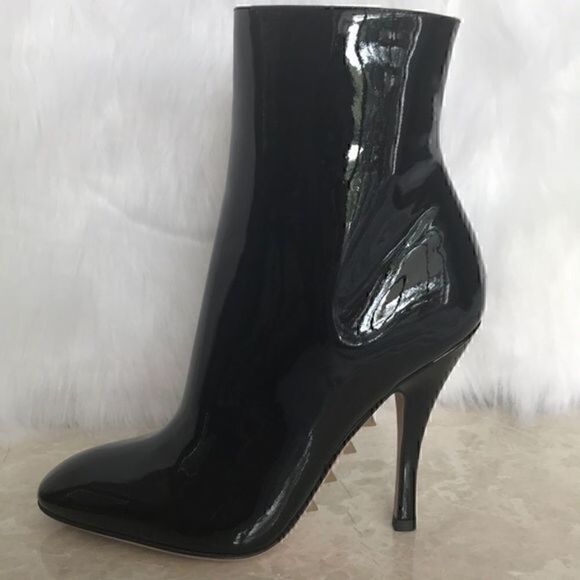 Valentino Shoes - VALENTINO NEW PATENT LEATHER BOOTS